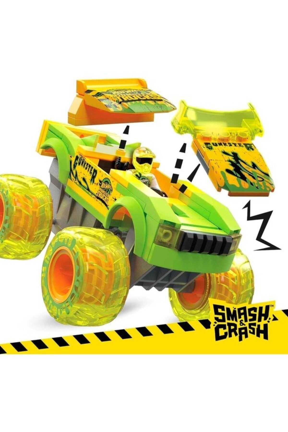 مدل خودرو HWL MONSTER TRUCKS S&amp;C GUNKSTER HNG52 اورجینال HOT WHEELS