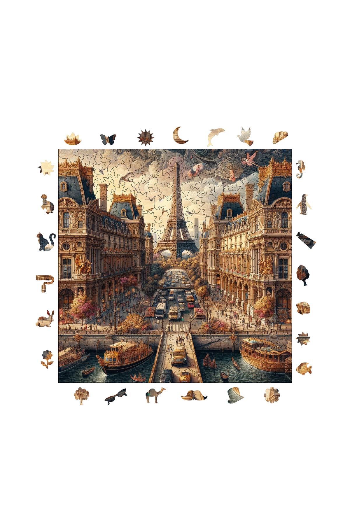 پازل چوبی شهر پریان پاریس 353 قطعه 29X29 سانتی متر از ترکیه WePuzzleUp