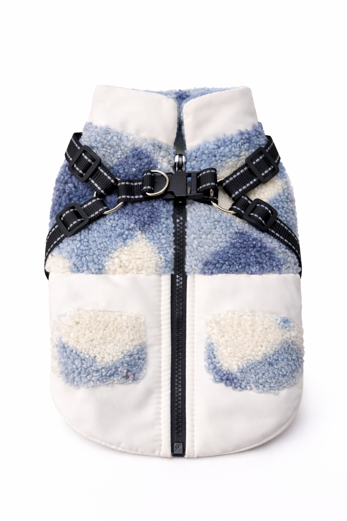 کاپشن فلیس قلاده‌دار سگ و گربه دولچه پتس Dolce Pets، مدل DPTPL001، آبی