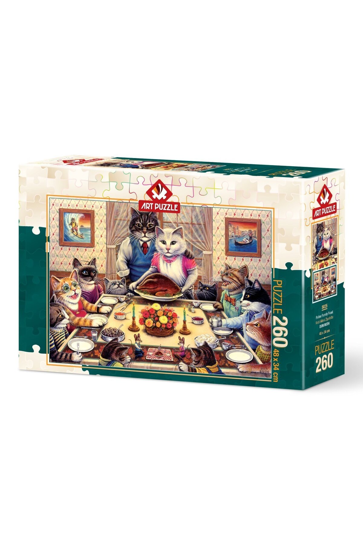 پازل خانواده گربه 260 قطعه در جشن اورجینال ارت Art Puzzle