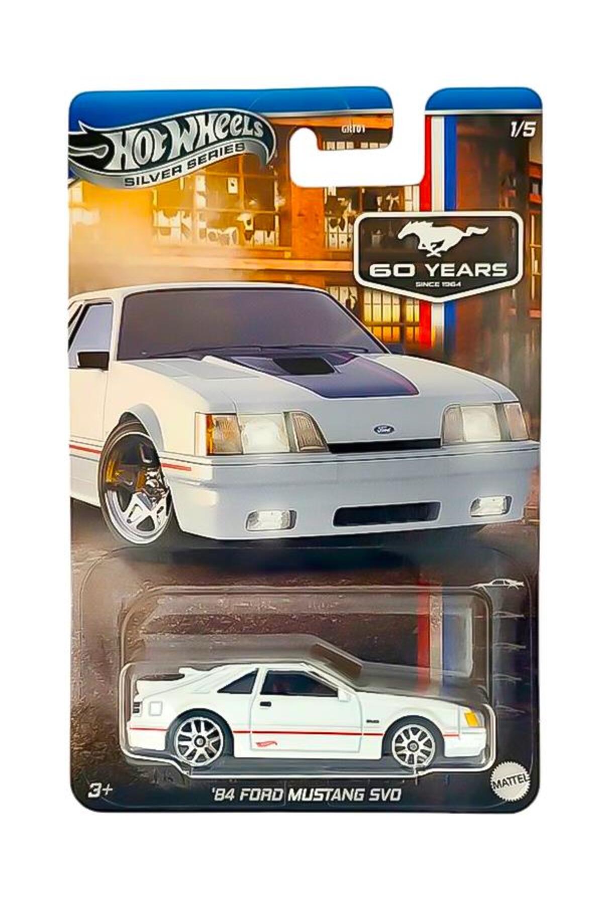 ماشین اسباب بازی سری نقره ای خودرو 84 فورد موستانگ SVO JBY50 از ترکیه HOT WHEELS