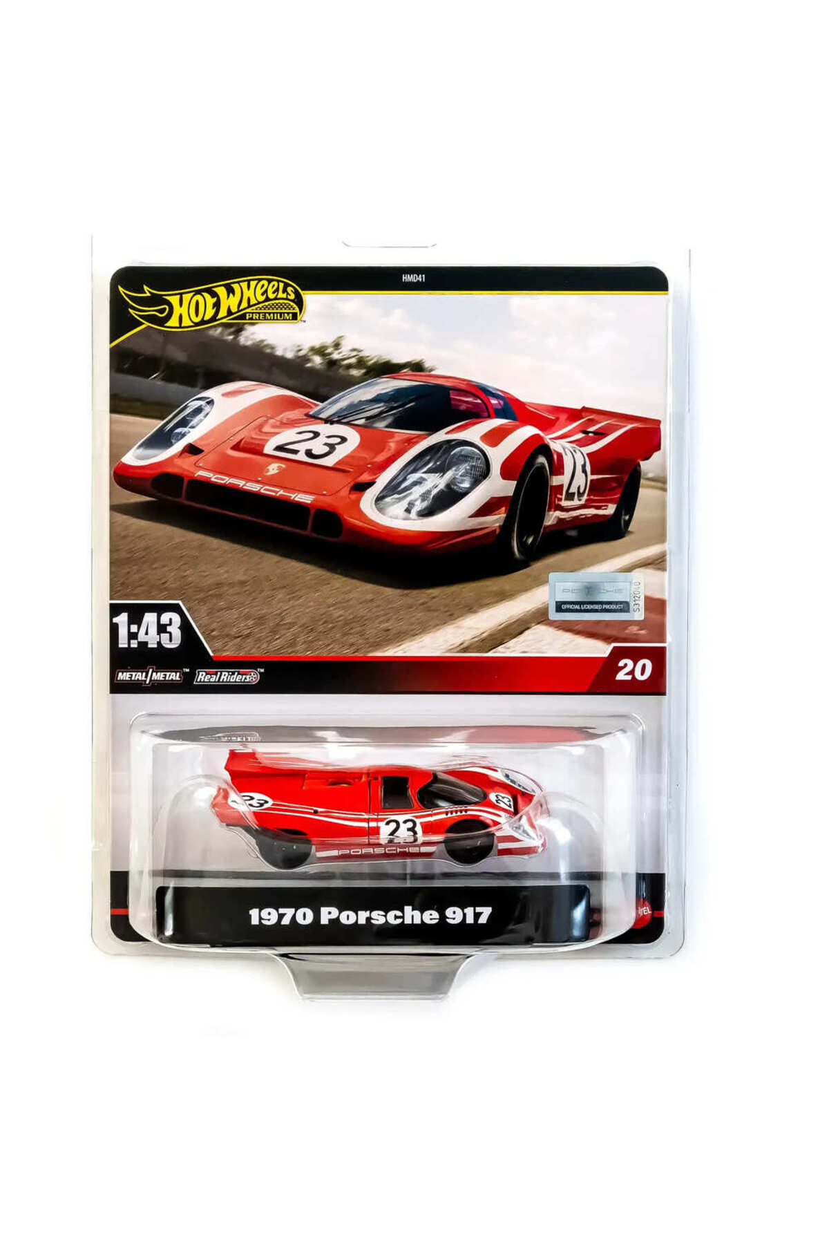 ماشین اسباب بازی 1:43 خودروهای پریمیوم پورشه 917 HWG48 1970 از ترکیه HOT WHEELS