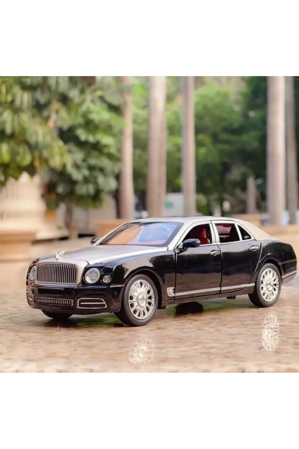 مدل خودرو BENTLY 1:24 DIECAST METAL MODEL CAR COLLECTION WITH SOUND AND LIGHT 21 CM MULSANNE اورجینال scntoys