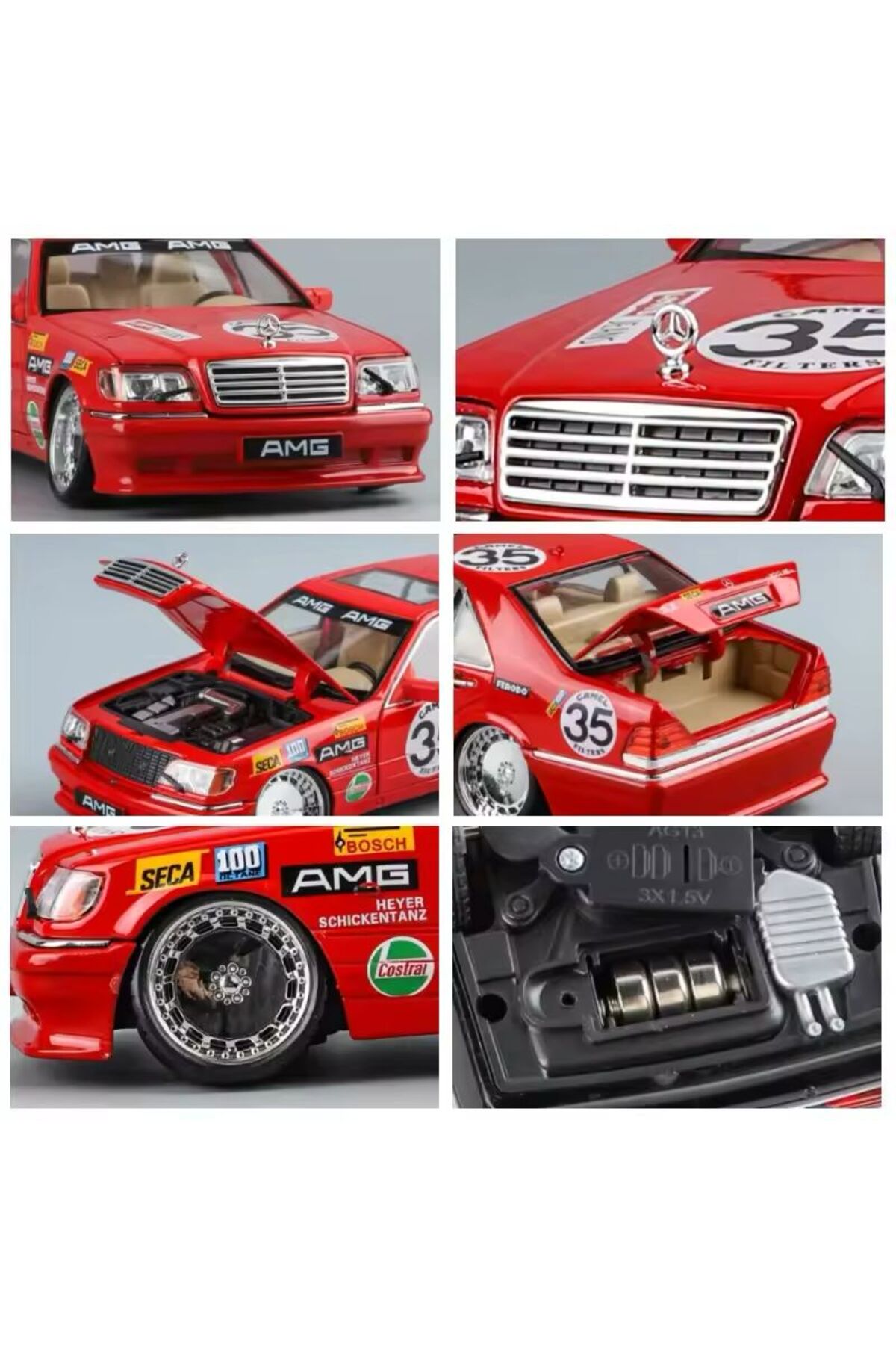 مدل خودرو مرسدس بنز S320L DIECAST ماشین W140 300SEL اصلاح شده اورجینال scntoys