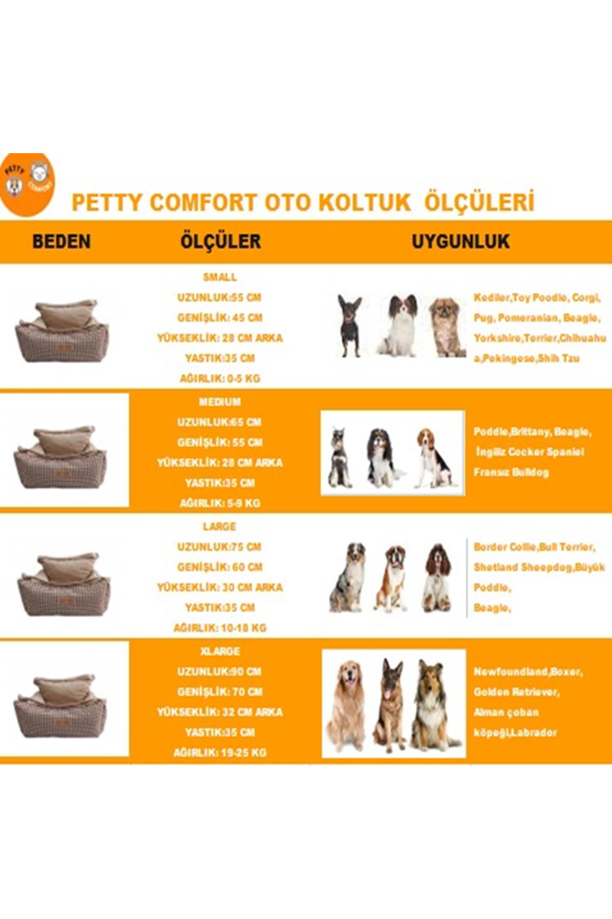 جای خواب سه‌منظوره سگ OTOKOLTUK01، بژ