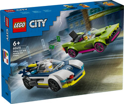 مجموعه ساختنی لگو LEGO سیتی تعقیب خودروی پلیس و خودروی اسپرت مدل 60415، ۲۱۳ قطعه، حداقل سن ۶ سال