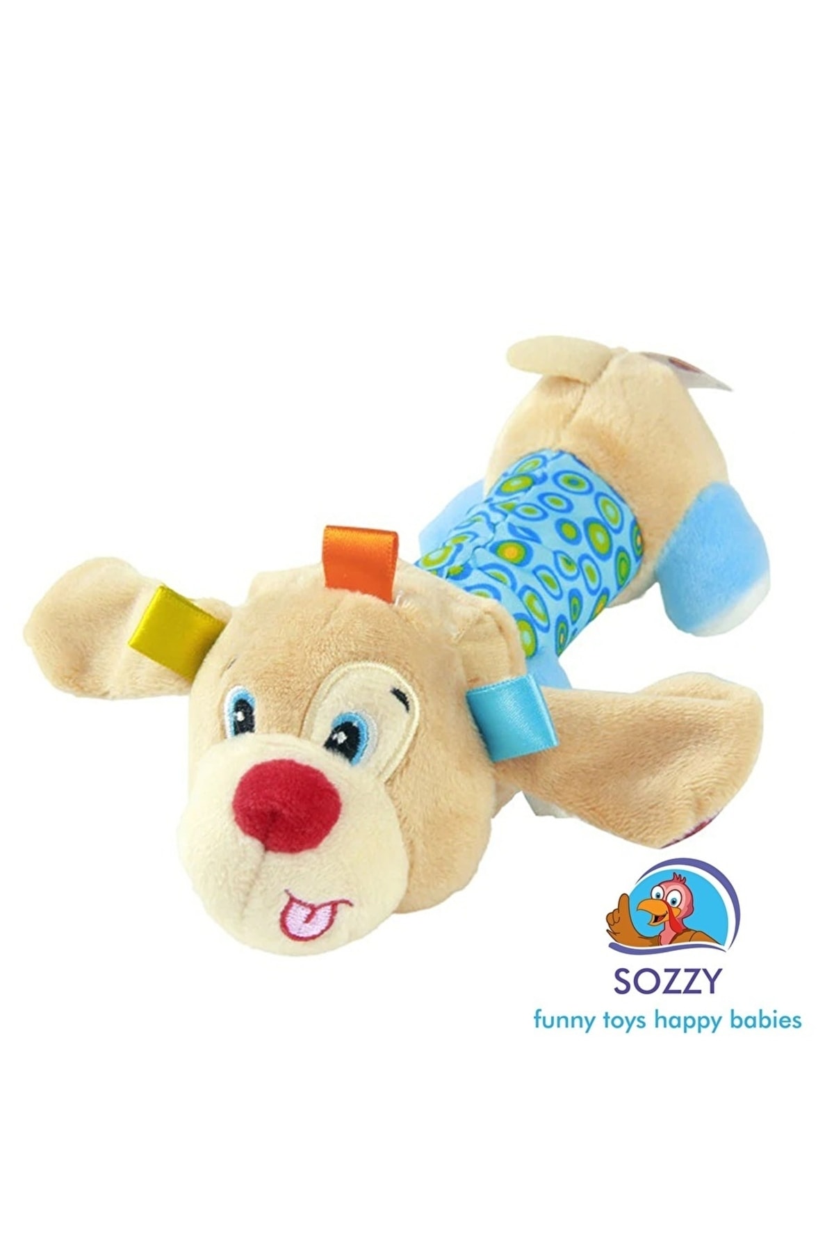 اسباب بازی های پشمی SOZZY RATTLE MIRROR DOG SZY203 آبی از ترکیه Genel Markalar