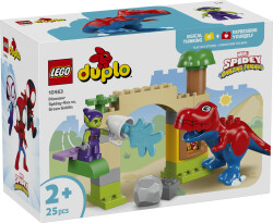 مجموعه ساختنی لگو LEGO دوپلو DUPLO مارول دایناسور اسپایدی‌رکس در برابر گرین گابلین مدل 10463، ۲۵ قطعه، حداقل سن ۲ سال