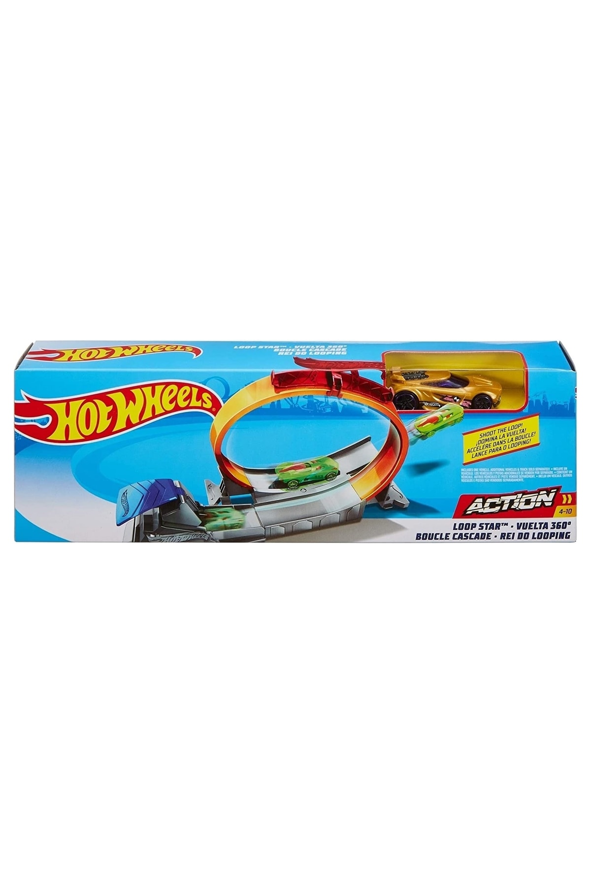 ماشین اسباب بازی راه اندازی RAMP HOTWHELS ACTION SET AERROBASI پرش دور آهنگ TOY LOOP STAR هات ویلز اورجینال HOT WHEELS