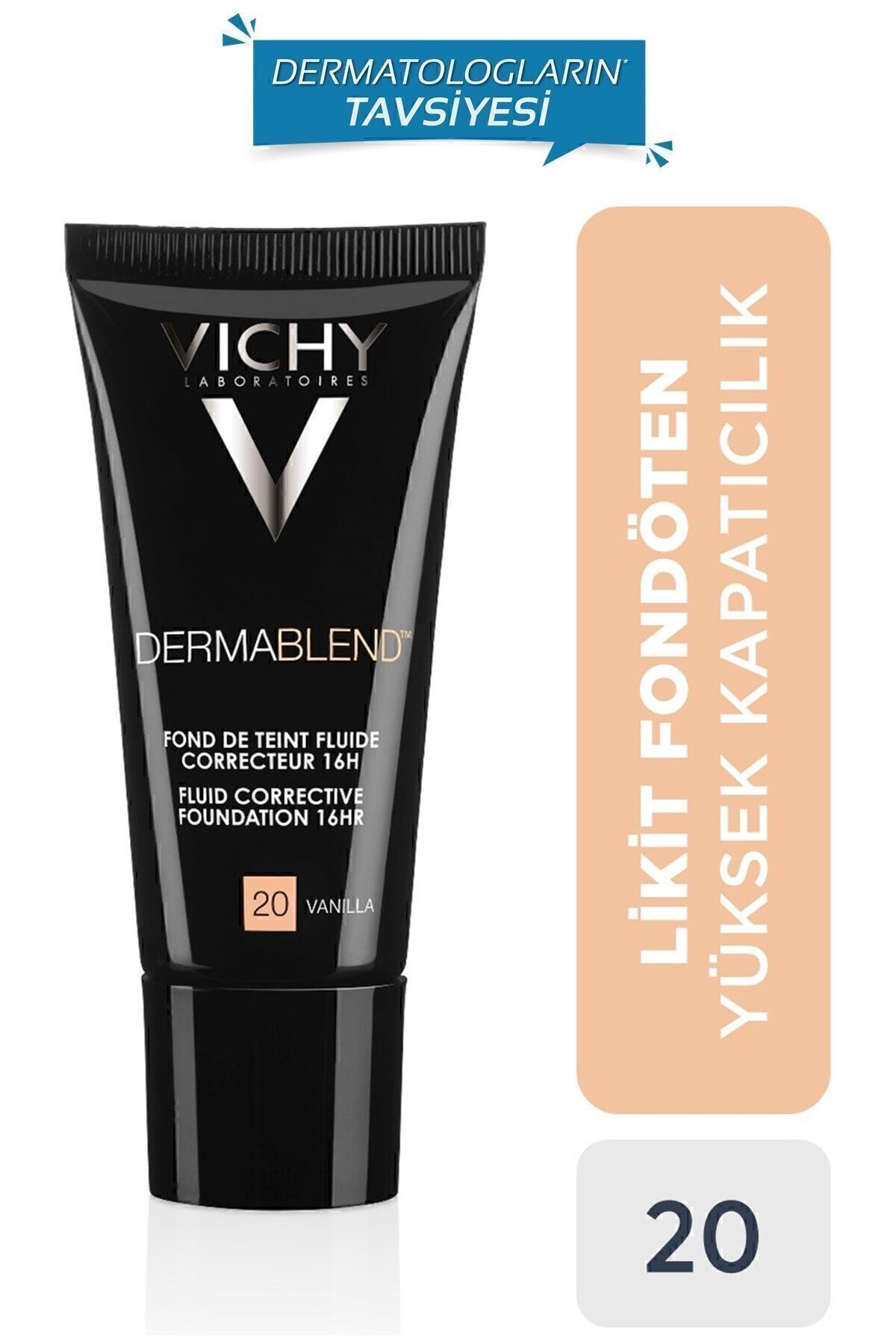 کرم پودر مایع درمابلند ویشی SPF35 تناژ ۳۰ - ۳۰ میلی‌لیتر