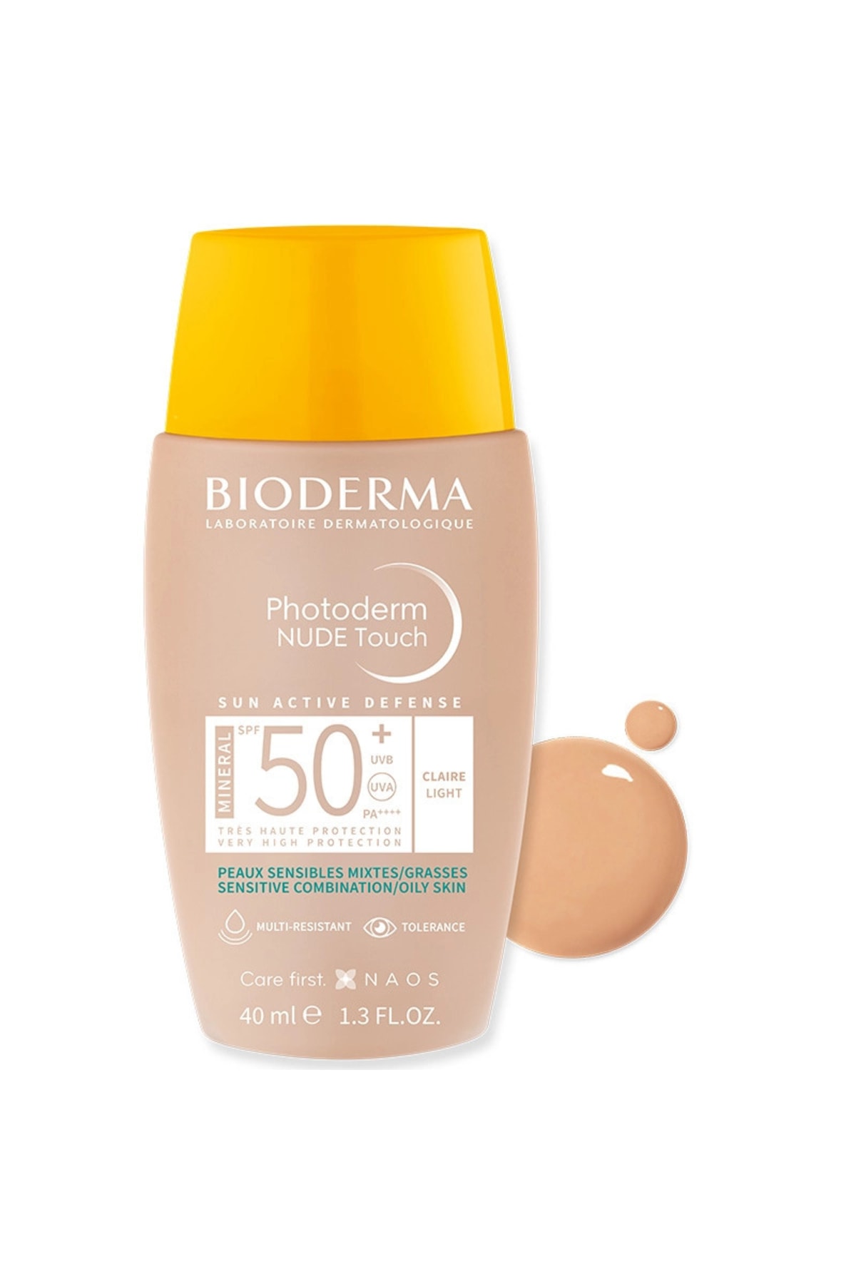 کرم ضد آفتاب رنگ بژ روشن مدل Photoderm با SPF+50 با حجم 40 میل بایودرما Bioderma