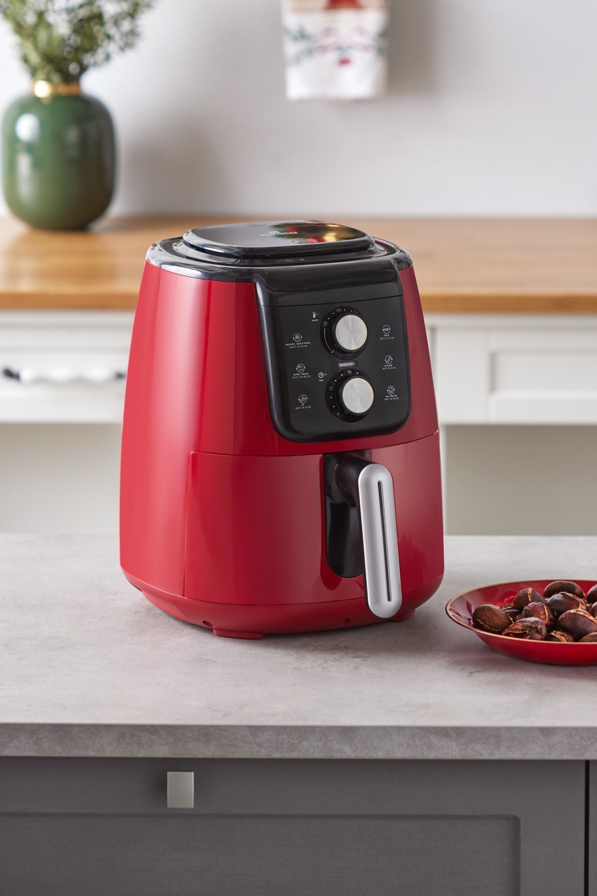 سرخ کن AIR PRO COOK MANUEL XL AIRFRYER RUBY 4 نفره اورجینال Karaca