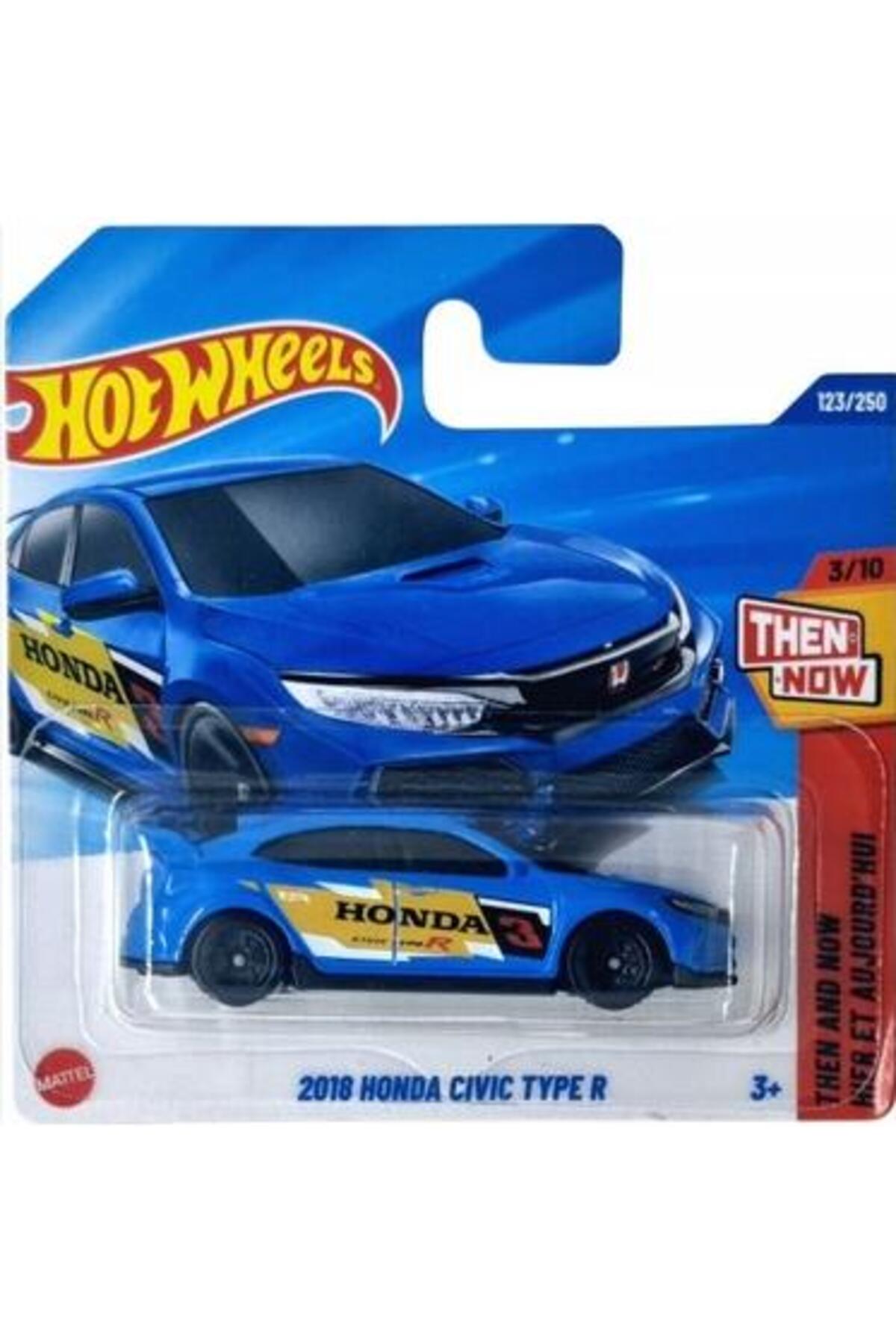 ماشین اسباب بازی خودروهای تکی 2018 هوندا سیویک تایپ R JBB77 در آن زمان و اکنون از ترکیه HOT WHEELS