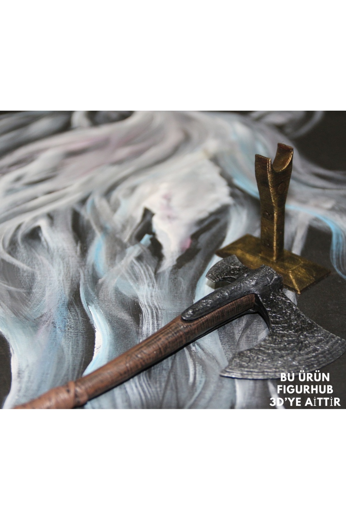 فیگور خدای جنگ LEVIATHAN AXE KRATOS 20CM DECORATIVE از ترکیه FIGURHUB 3D