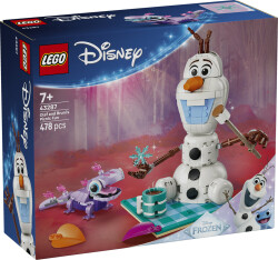 مجموعه ساختنی لگو LEGO دیزنی، تفریح پیک‌نیک اولاف و برونی، مدل 43287، ۴۷۸ قطعه، حداقل سن ۷ سال