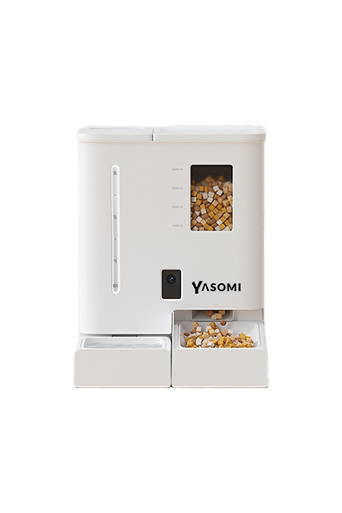 ظرف غذادهی و آبخوری هوشمند خودکار ۲ در ۱ یاسومی Yasomi مدل DU-F03V-+ سفید