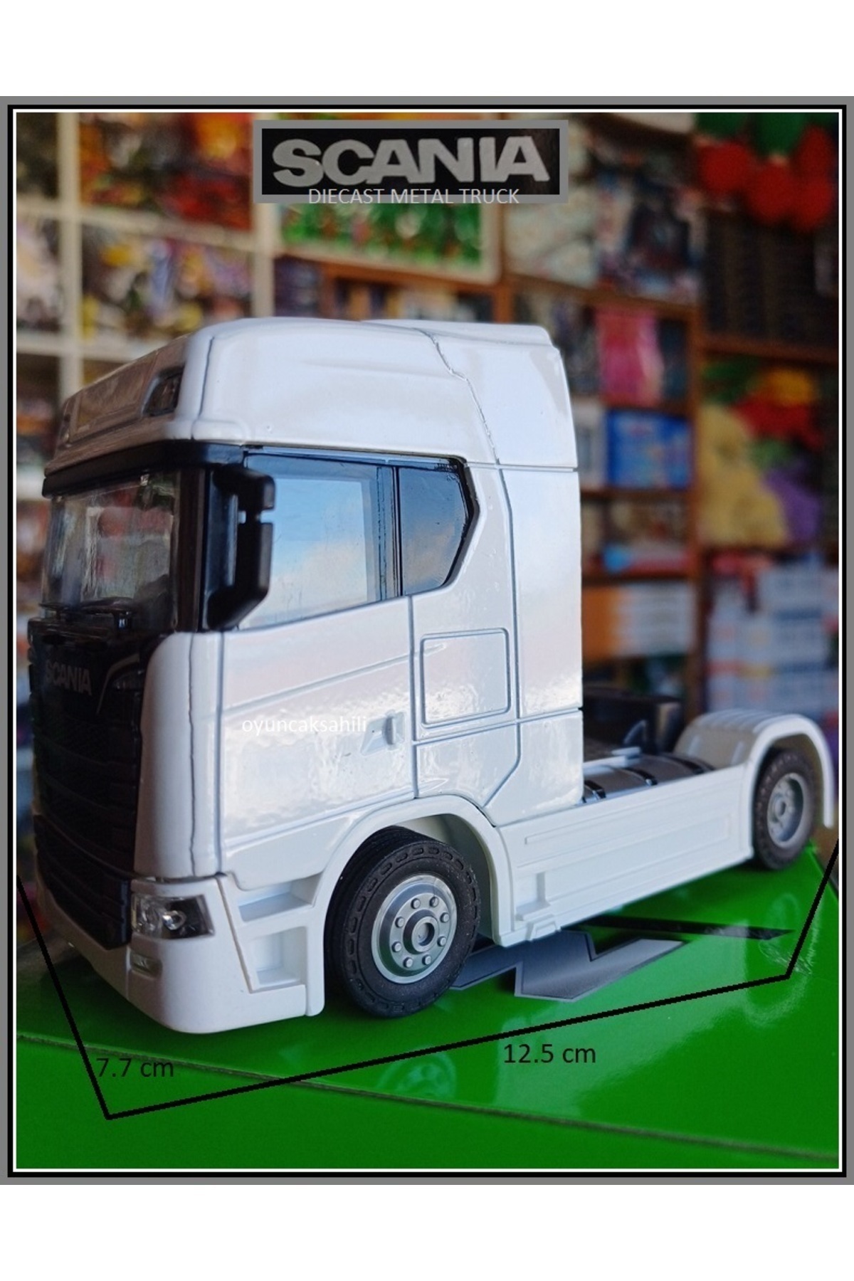 مدل خودرو سر کامیون فلزی SCANIA V8 R730 باز می شود و به جلو رود CARRIER MODEL 1.64 اورجینال Oyuncak Evi