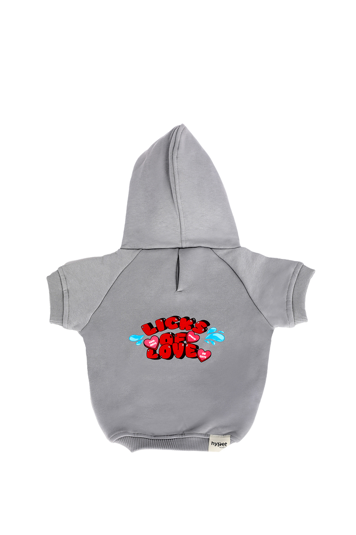 لباس سگ هودی سری Licks of Love، خاکستری، هایپت فشن Hypet Fashion