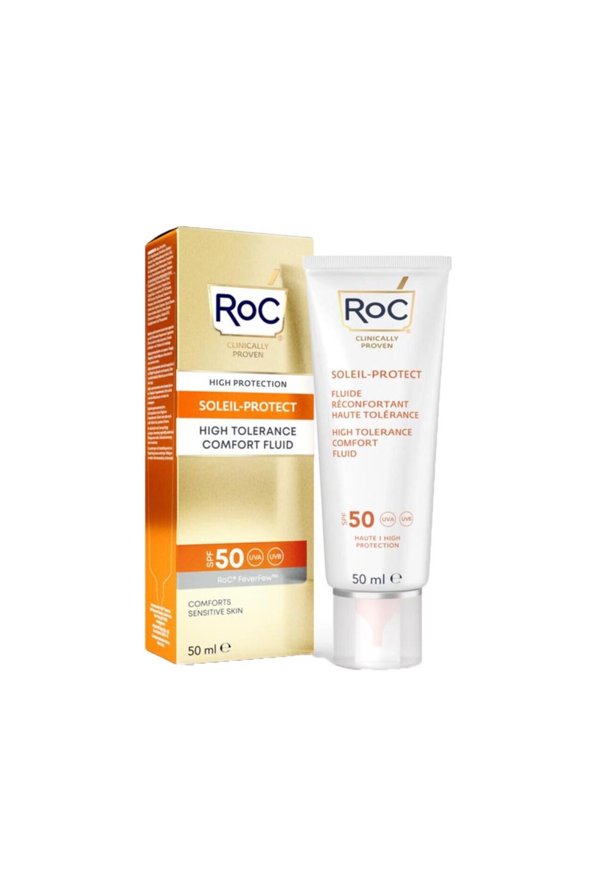 کرم ضدآفتاب صورت برای پوست حساس SPF50 + 50 میلی لیتر Roc