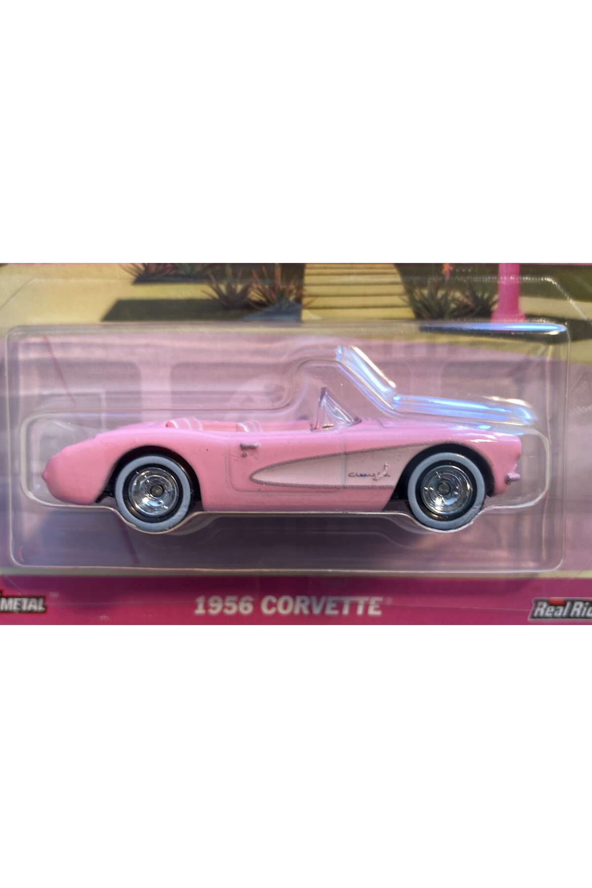 مدل خودرو CORVETTE BARBI THE MOVIE HXD63 محصول 1956 ممتاز اورجینال HOT WHEELS