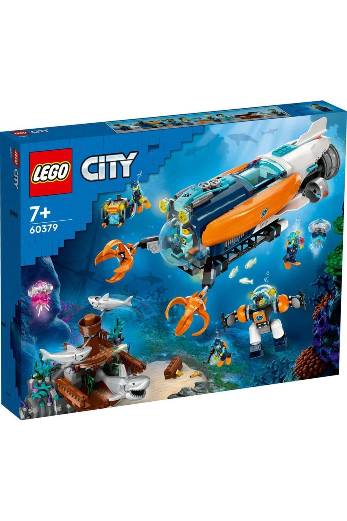 LEGO لگو مجموعه ساختمانی زیردریایی اکتشاف دریای عمیق شهری 60379 (842 قطعه)
