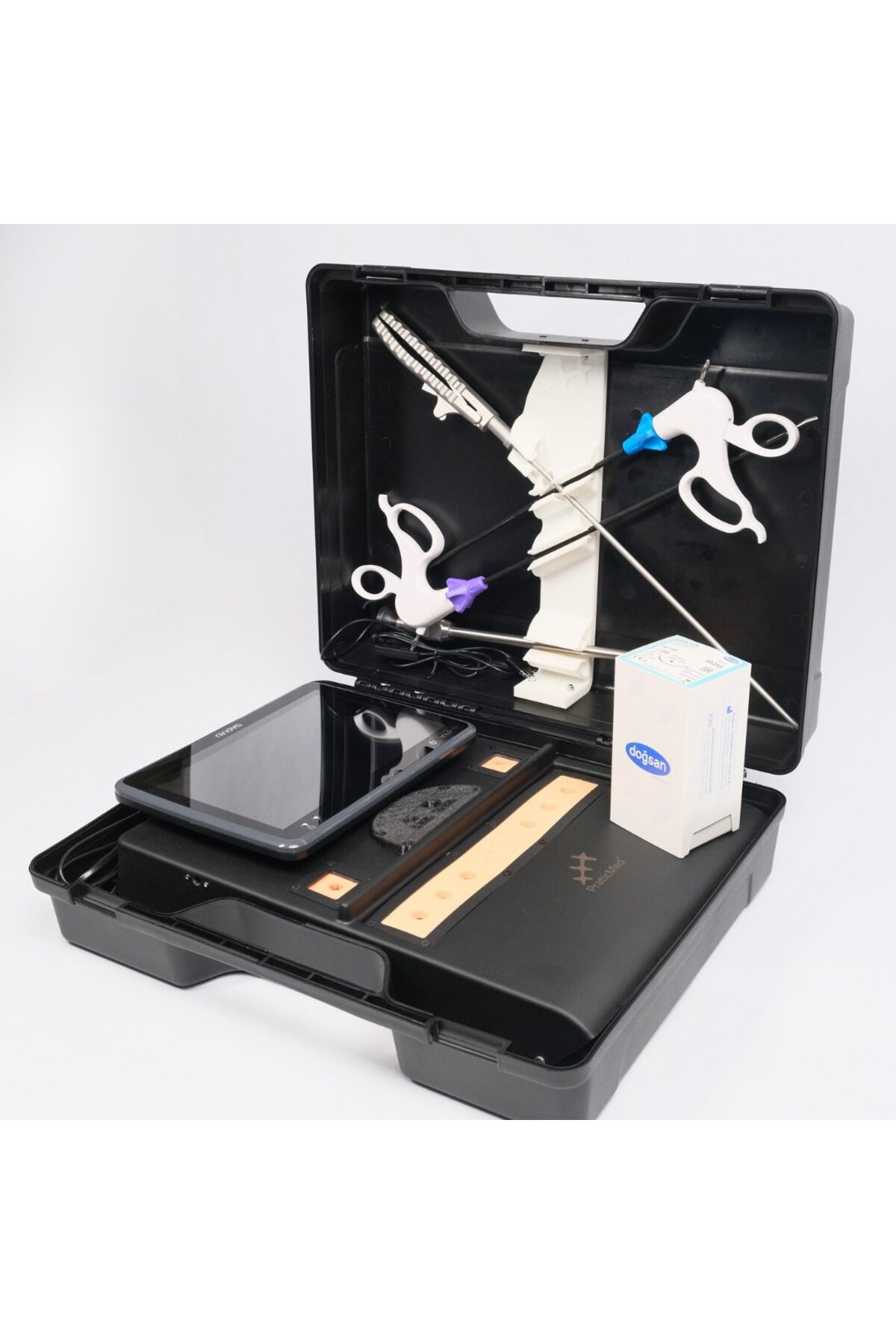مدل خودرو ست آموزشی لاپاراسکوپی موبایل با مانیتور PRATICMED اورجینال Praticmed