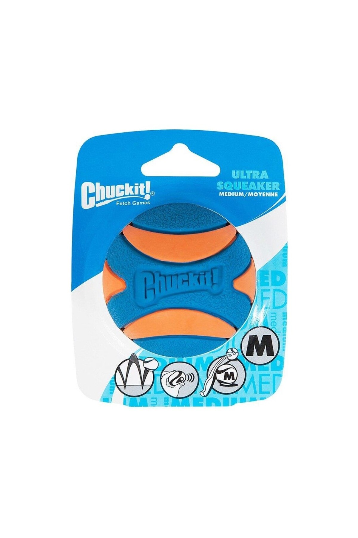 توپ بازی صدادار سگ چاکیت Chuckit Utra Squeaker، Medium، ۶٫۵ سانتی‌متر چندرنگ