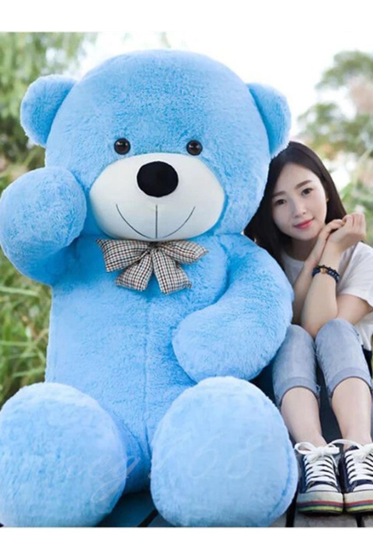 اسباب بازی های پشمی 120 خرس عروسکی بزرگ با پاپیون Pandamkee