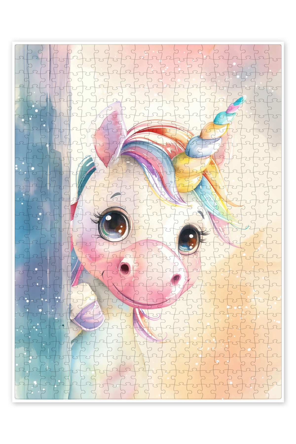 پازل اره منبت کاری مویی 500 تکه UNICORN I'M برای کودکان با تم حیوانات شاد از ترکیه Jeronkarji