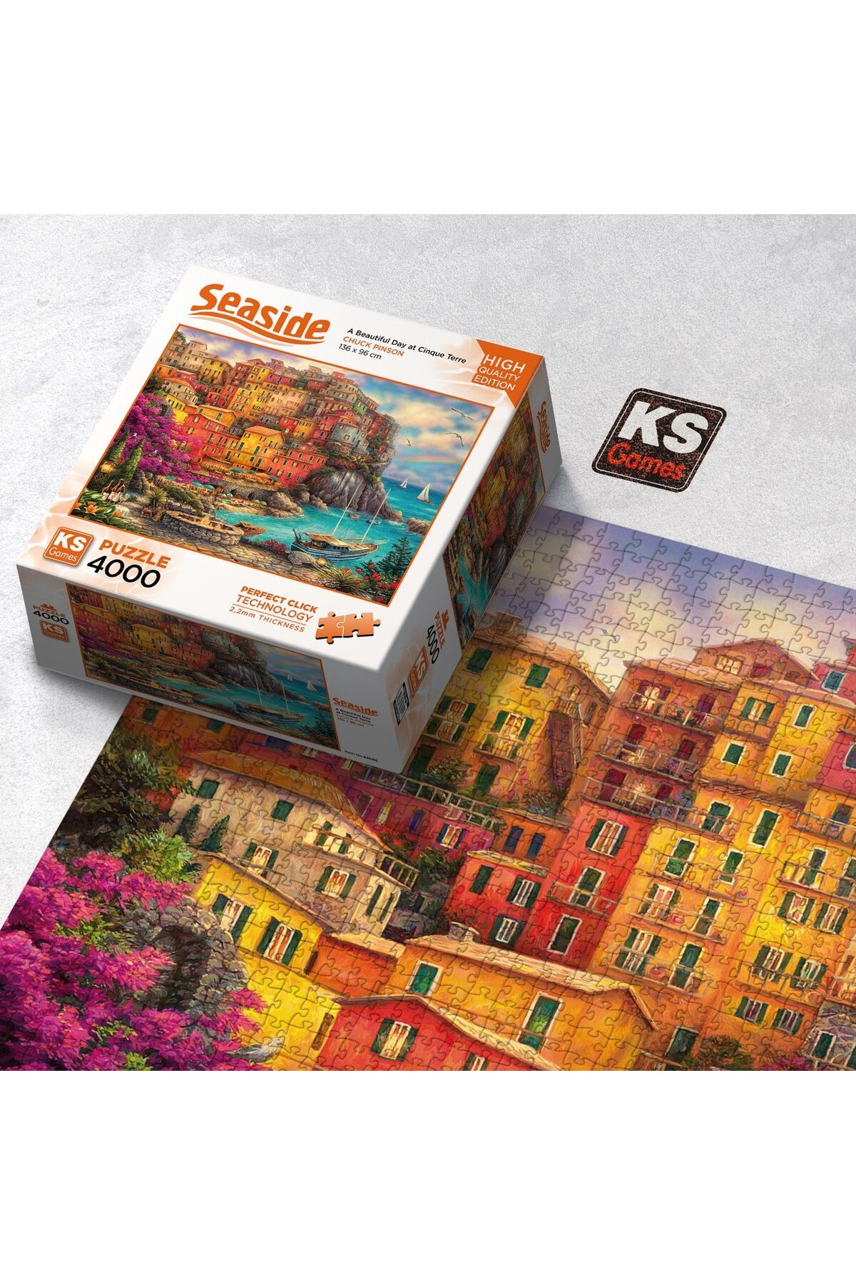 پازل 4000 قطعه CINQUE TERRE یک معمای خوب است اورجینال Ks Games