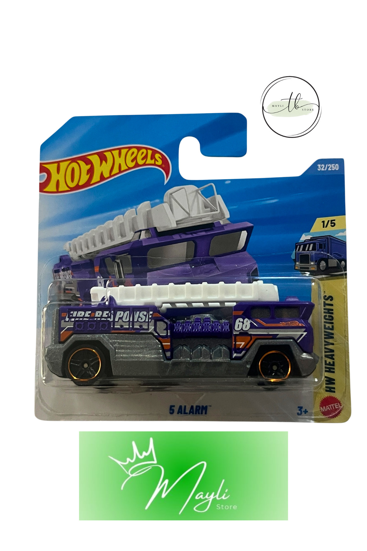 ماشین اسباب بازی مقیاس سنگین وزن 5 زنگ هشدار 1 64 32 250 JJJ03 N521 2026 HOT WHEELS