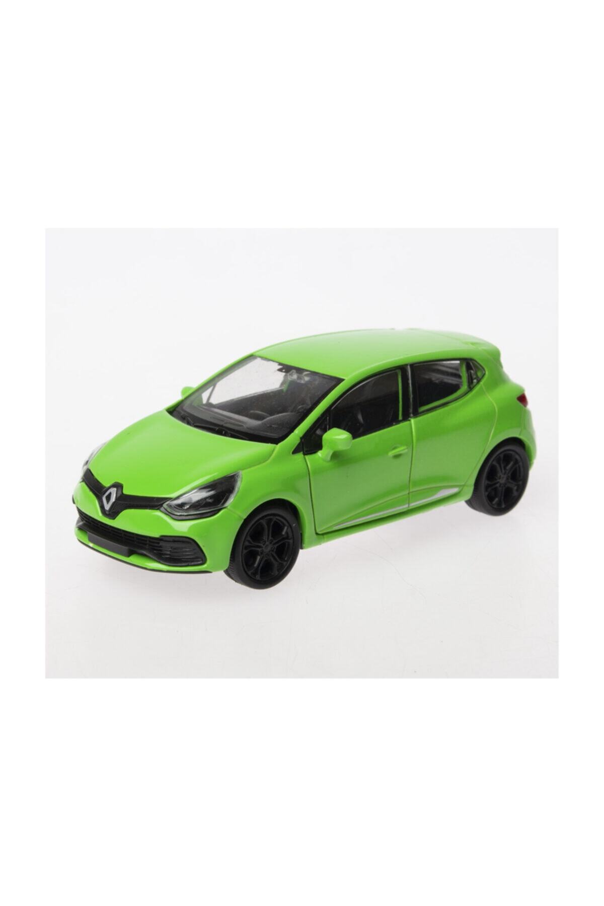 مدل خودرو 1:36 SCALE DIECAST کشش و رها کردن RENAULT CLIO RS سبز اورجینال WELLY
