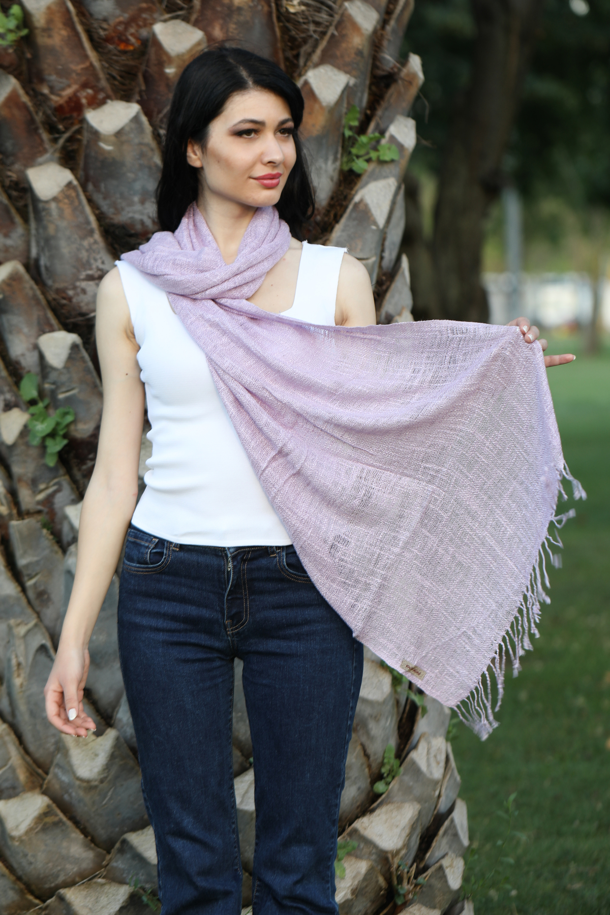 شال کتانی یاسی میستیک Mystic مدل MS-278