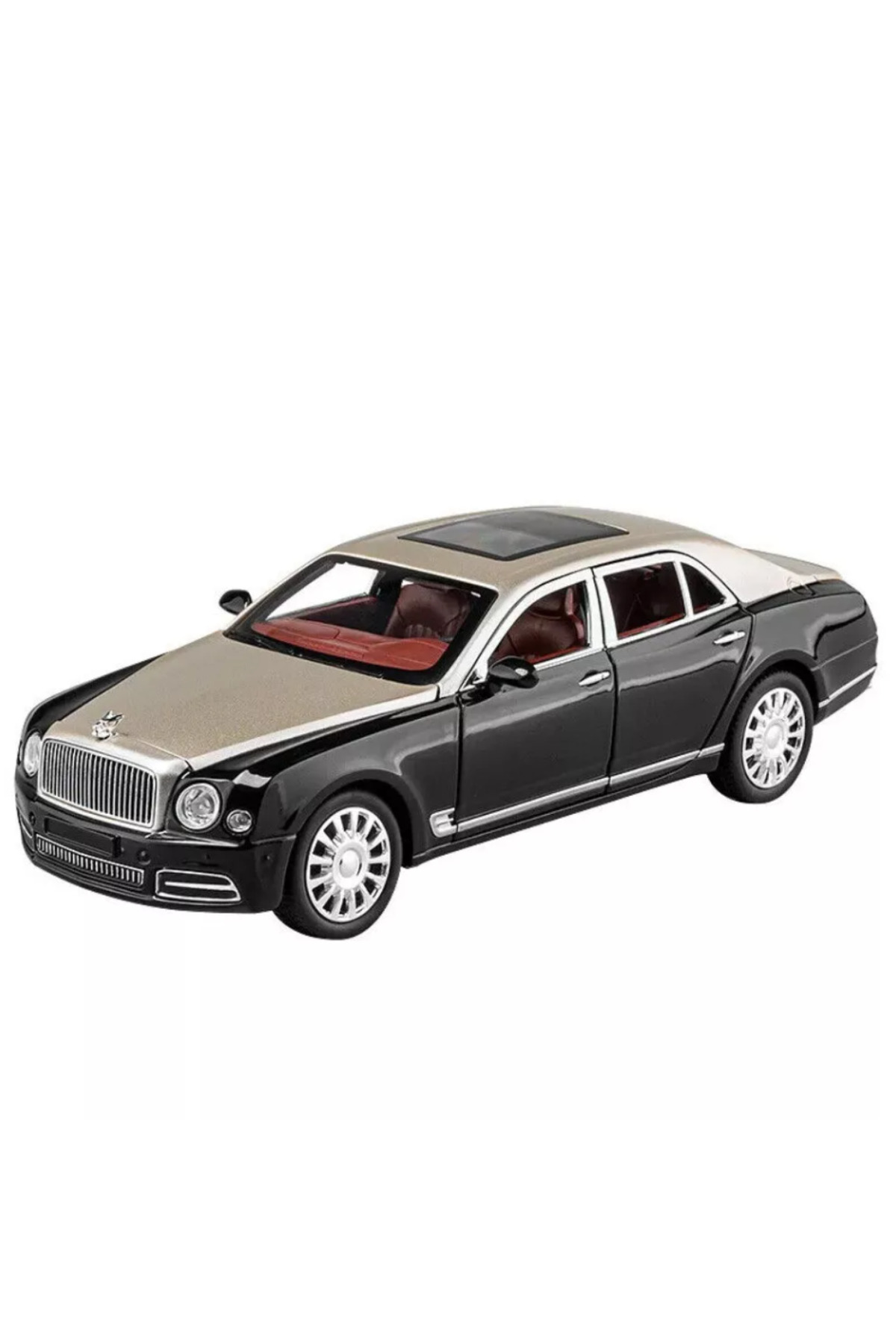 مدل خودرو BENTLY 1:24 DIECAST METAL MODEL CAR COLLECTION WITH SOUND AND LIGHT 21 CM MULSANNE اورجینال scntoys