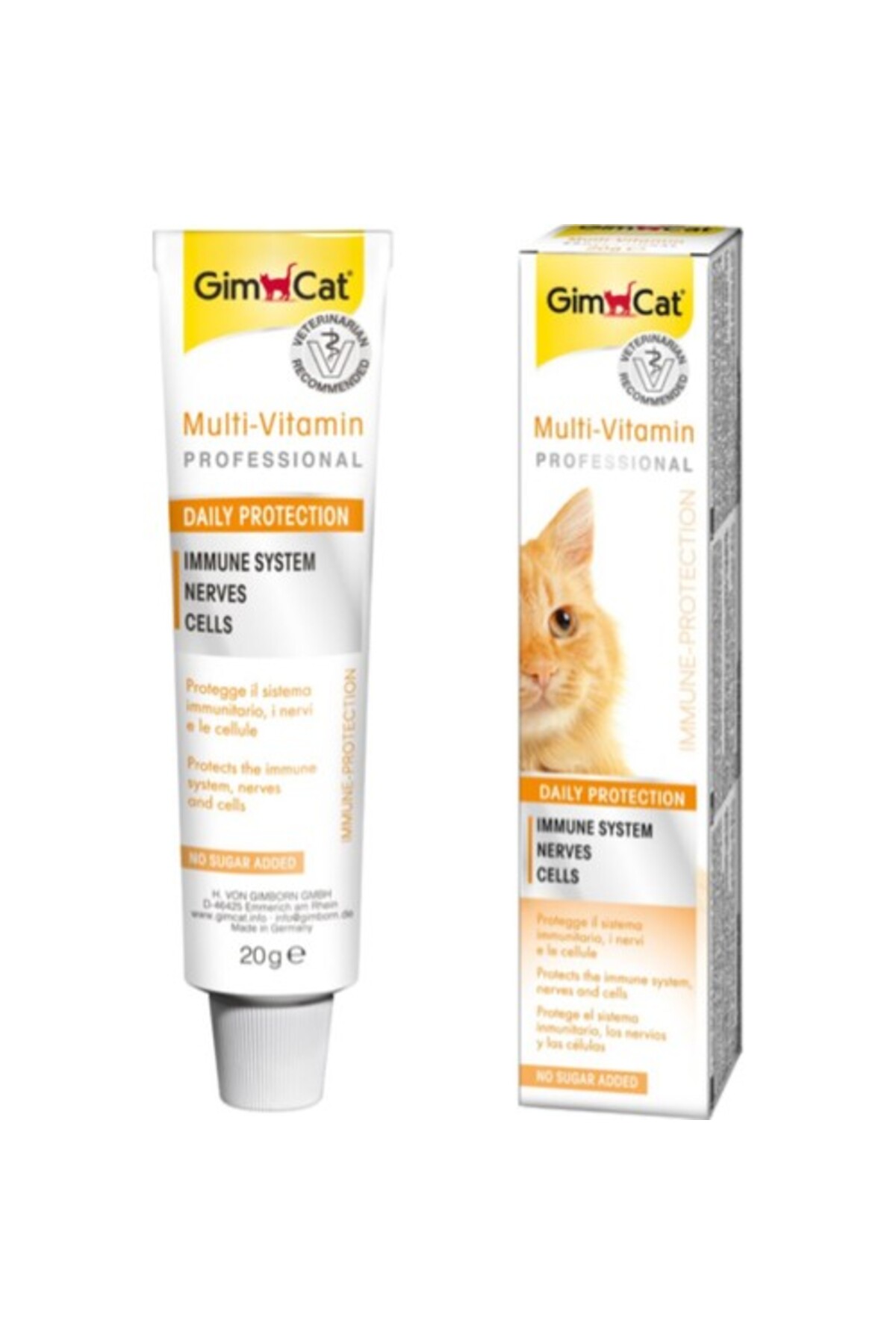 مولتی‌ویتامین گربه جیم‌کت Gimcat، ۲۰ گرم