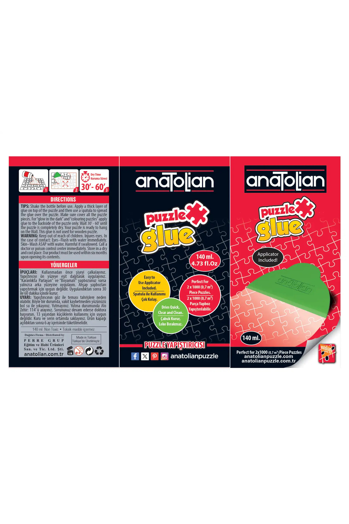 چسب پازل 140 میلی لیتر مایع 9002 اورجینال Anatolian Puzzle