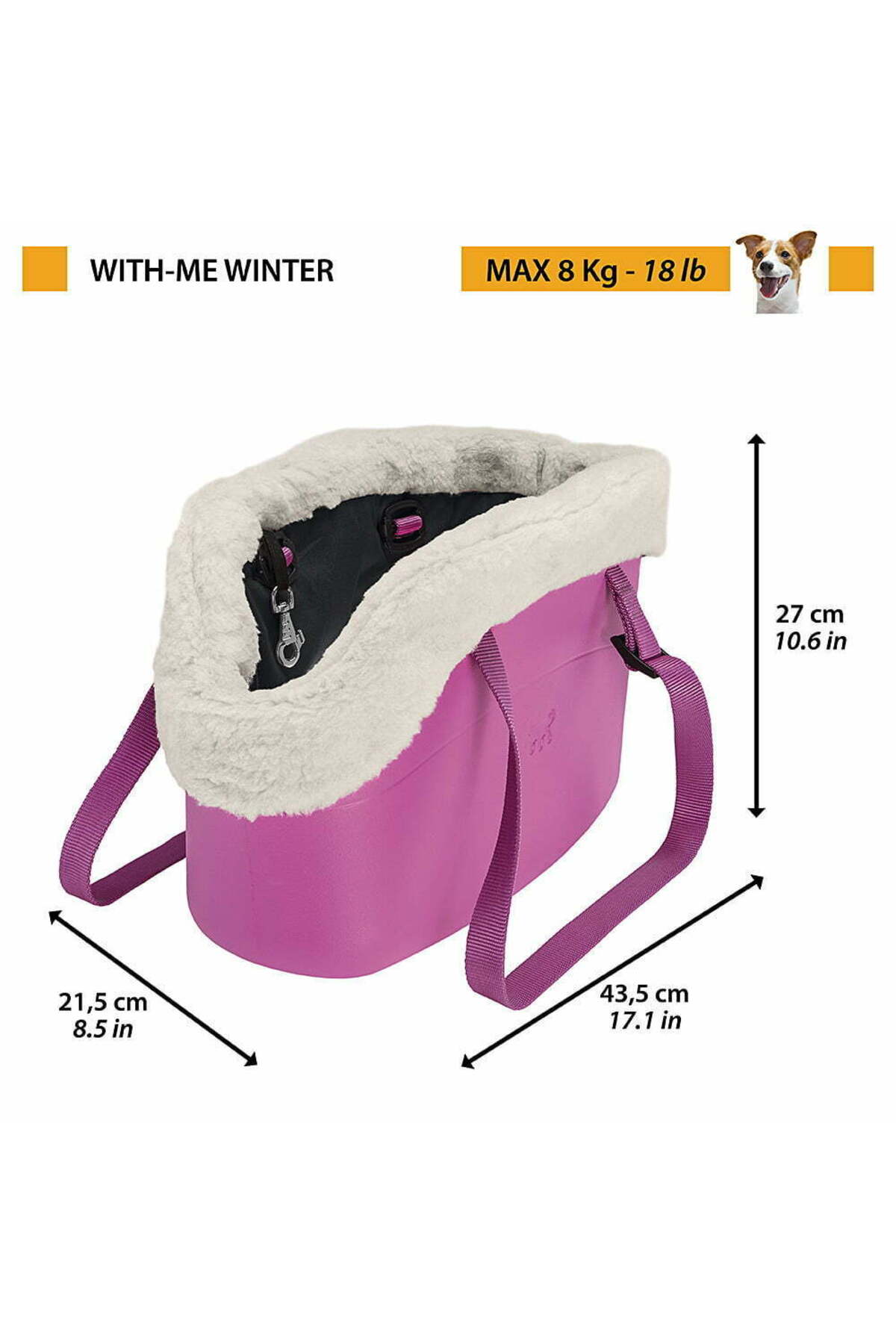 کیف حمل گربه و سگ فرپلاست Ferplast With Me Winter، مشکی