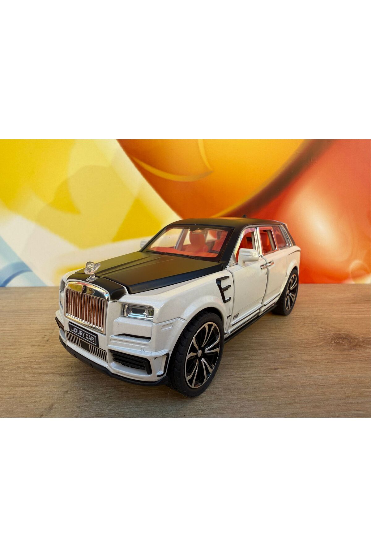 مدل خودرو فلز اسباب بازی با جلوه های صوتی سبک 1:24 ROLLS ROYCE JEEP CAR DIE CAST COLLECTIBLE 18CM از ترکیه scntoys