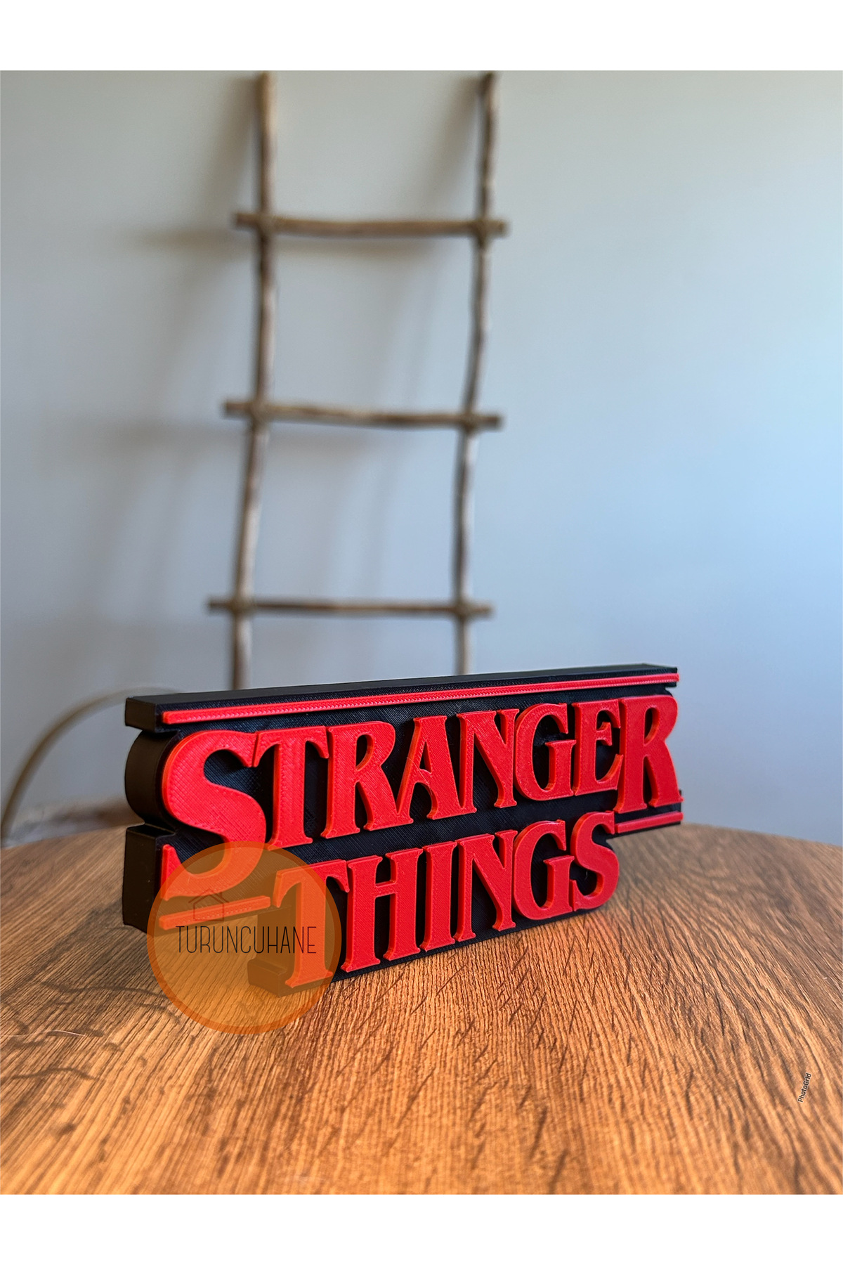 فیگور لوگوی STRANGER THINGS دکور رومیزی کلکسیونی کادو تزیین شیء تزئینی میز 17 سانتی متر از ترکیه TURUNCUHANE