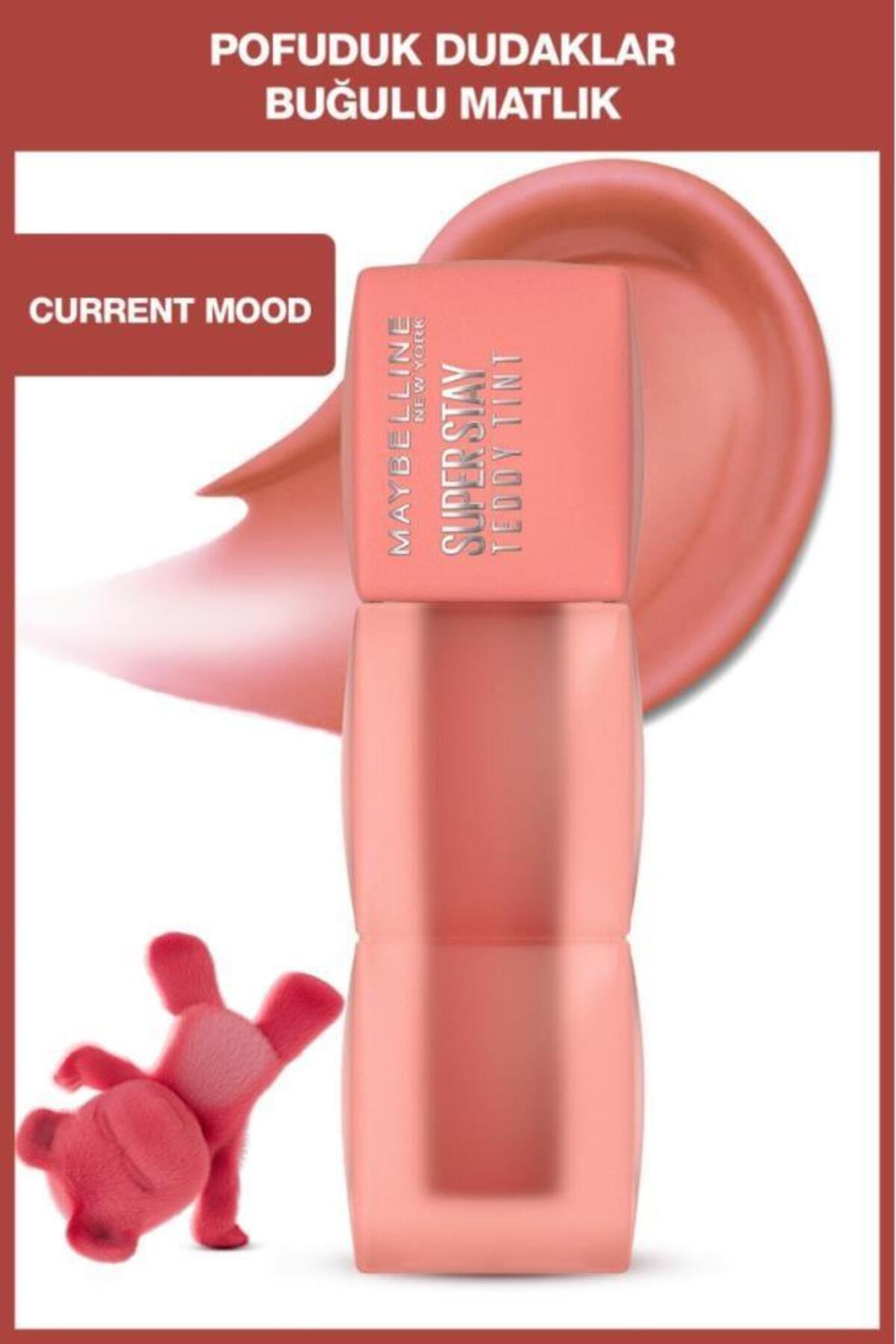 رژ لب MAYBELLINE SUPER STAY TEDDY TINT LONG LIQUID MATT 10 خلق و خوی فعلی Maybelline New York