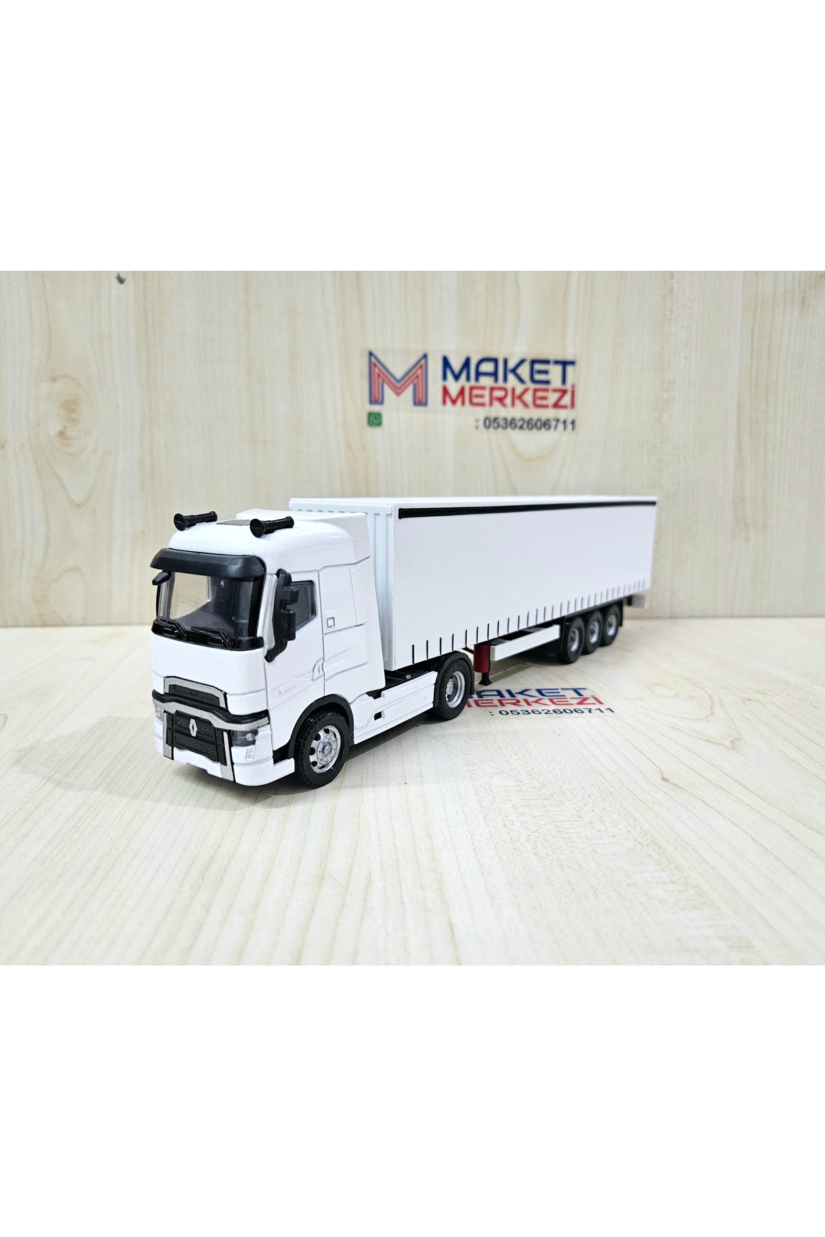 مدل خودرو RENAULT T TRUCK به طول 30 سانتی متر در مقیاس 1 50 سفید نام شرکت را می توان نوشت اورجینال Maket