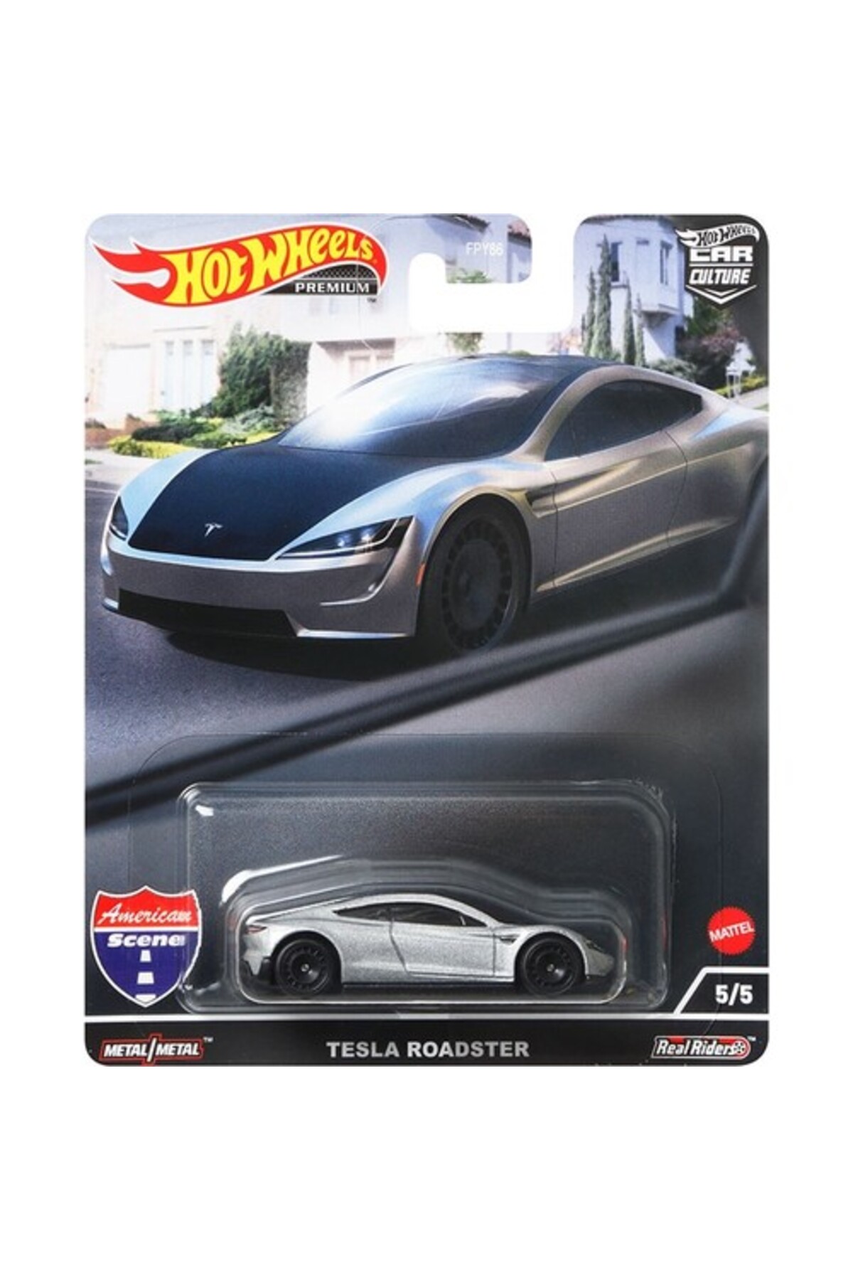 ماشین اسباب بازی HW PREMIUM TESLA ROADSTER FPY86 HCK02 هات ویلز اورجینال HOT WHEELS
