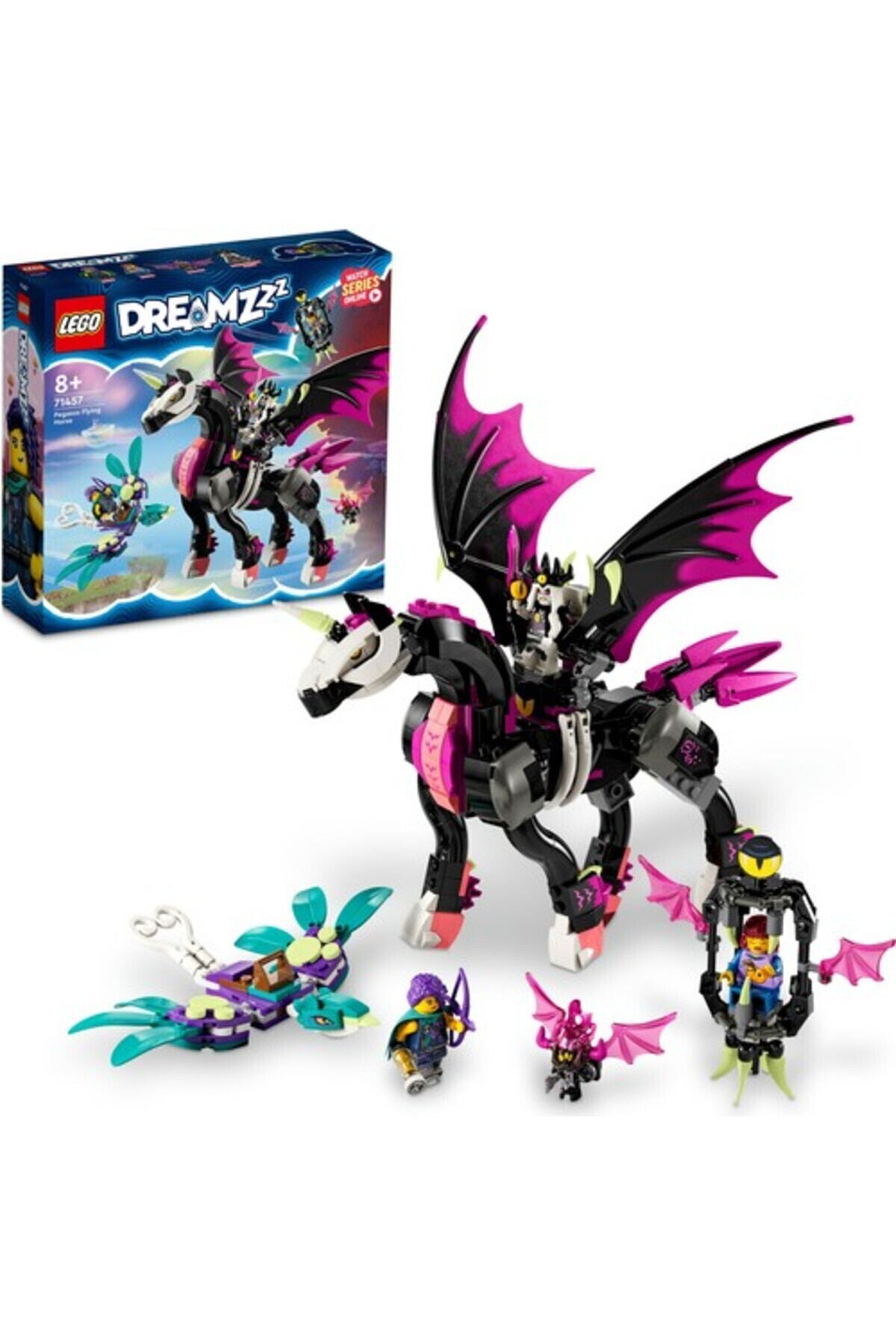 LEGO لگو ست ساخت اسباب بازی خلاقانه اسب پرنده پگاسوس Dreamzzz 71457 برای سنین 8 سال به بالا (482 عدد)