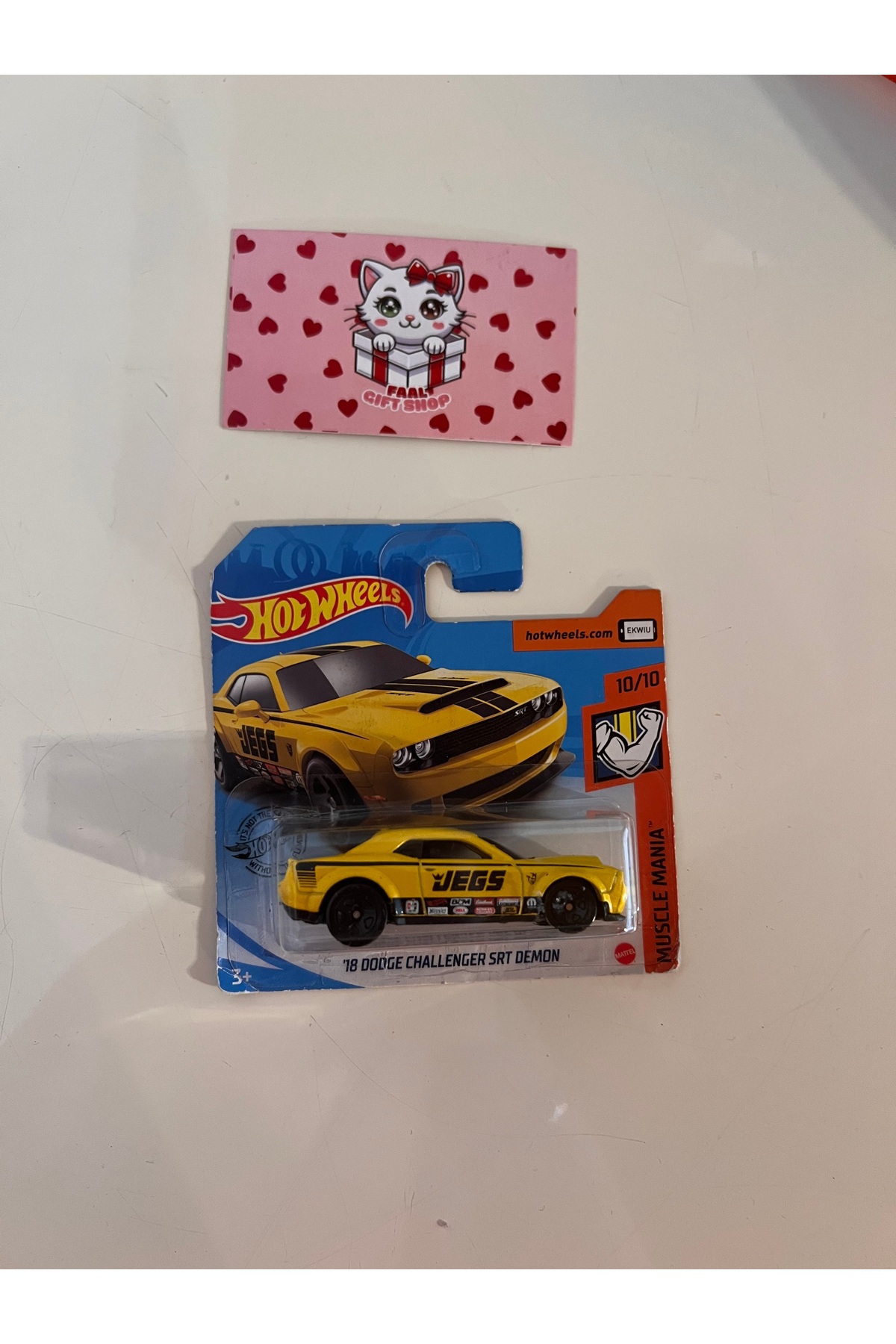 مدل خودرو '18 دوج چلنجر SRT شیطان کمیاب چرخ داغ قدیمی از ترکیه HOT WHEELS