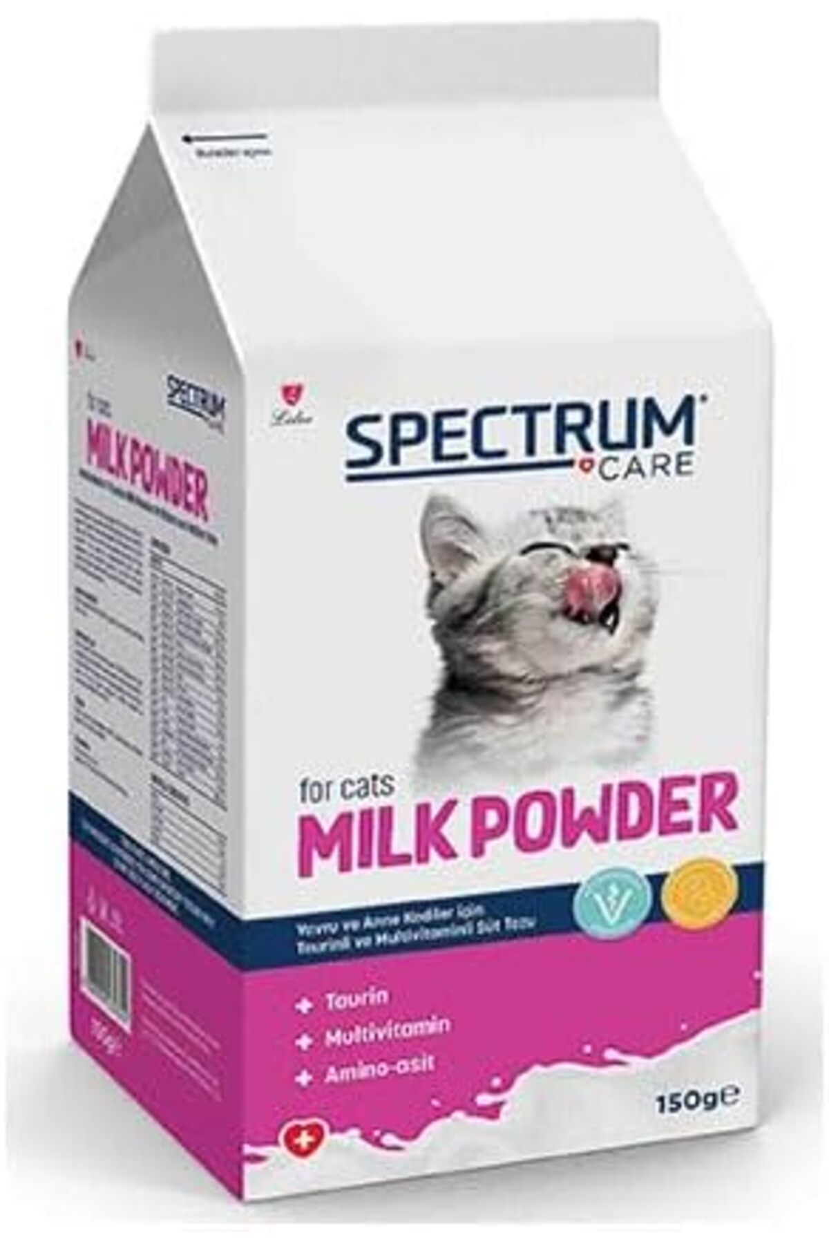 پودر شیر بچه‌گربه اسپکتروم Spectrum Care با تائورین و مولتی‌ویتامین، ۱۵۰ گرم