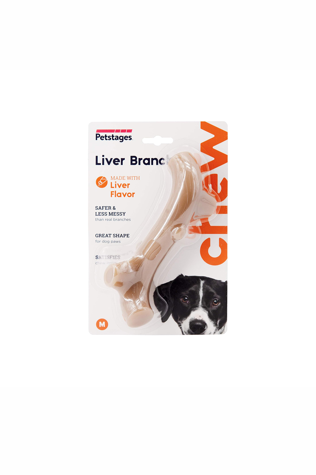 چوب جویدنی سگ با طعم جگر، سایز متوسط، اوت‌وارد هاوند Outward Hound Petstages Liver Branch مدل 350-68610M چندرنگ