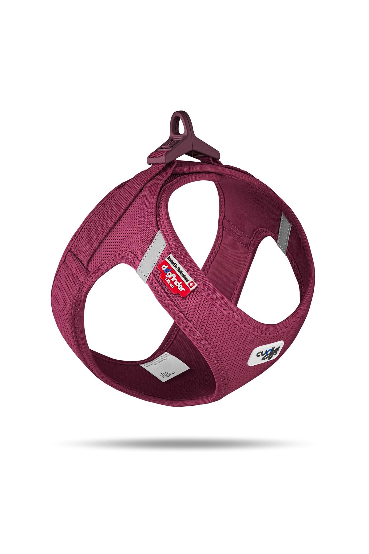 قلاده سینه‌ای سگ کرلی Curli مدل Clasp Air-mesh Ruby، سایز XS بنفش