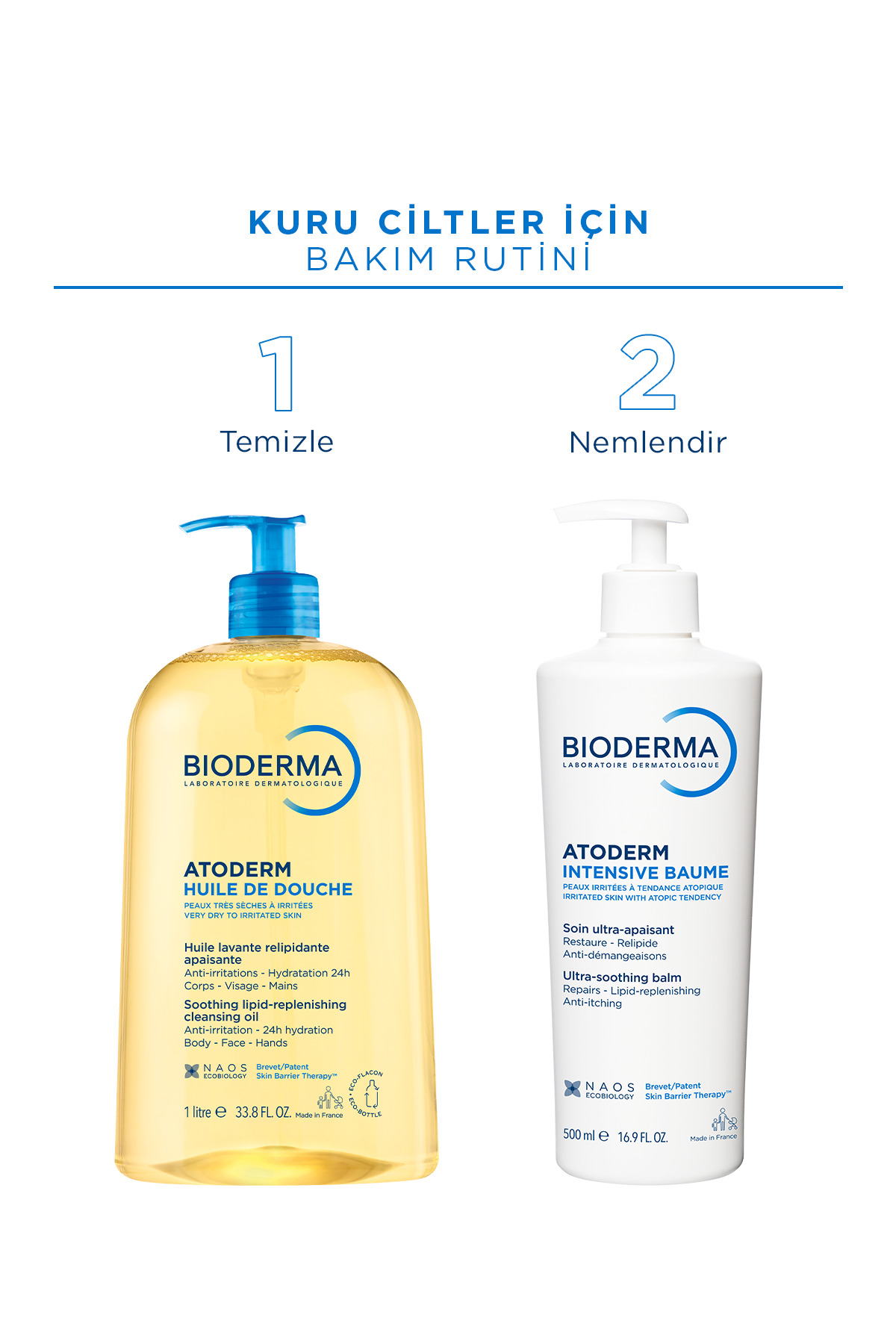 فومینگ روغن حمام مدل Atoderm Shower با حجم 1 لیتر بایودرما Bioderma