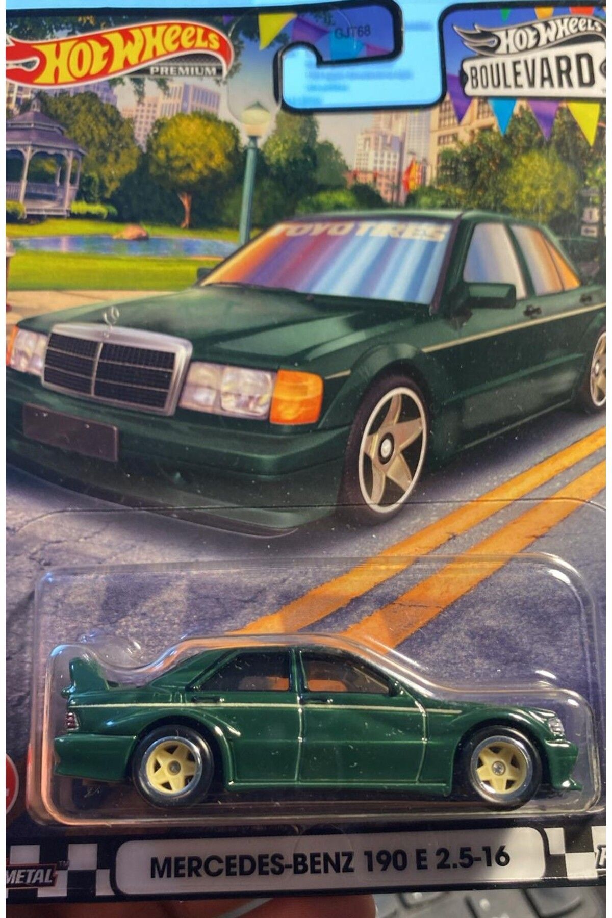 ماشین اسباب بازی مرسدس بنز 190 E 2.5 16 بلوار 1:64 SCALE HOTWHEELS PREMIUM از ترکیه HOT WHEELS