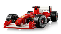 مجموعه ساختنی و نمایشی لگو LEGO آیکونز فراری Ferrari F2004 و مایکل شوماخر مدل 11375، ۷۳۵ قطعه، حداقل سن ۱۸ سال